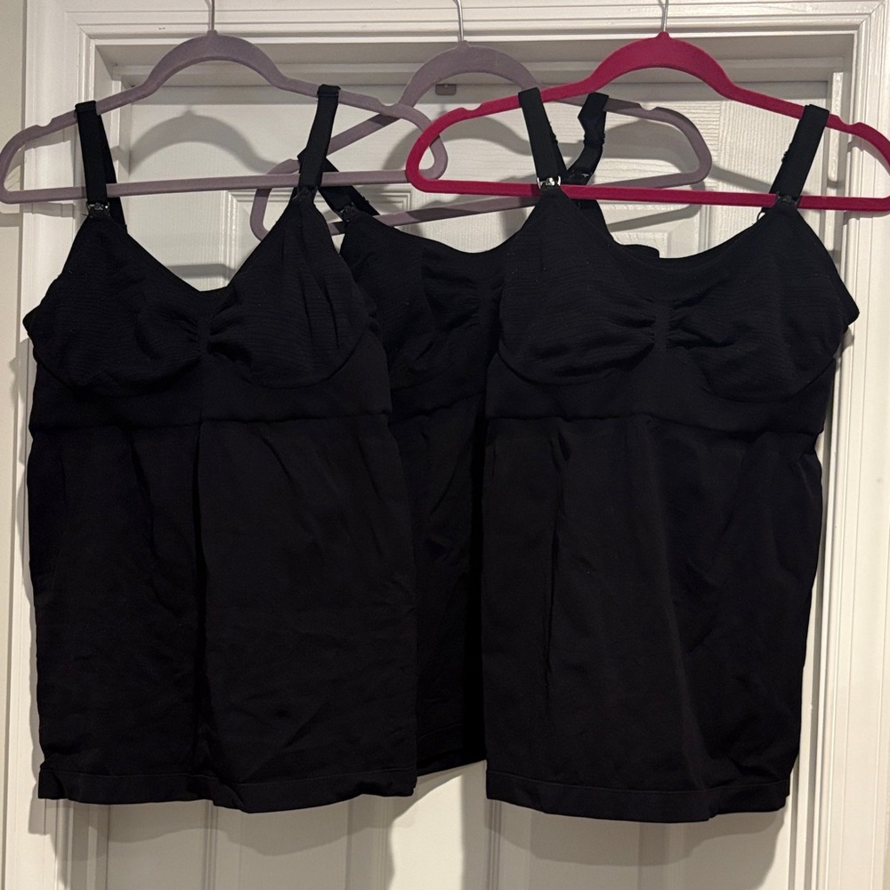 Three Kindred Bravely Black Nursing and Pumping Tanks